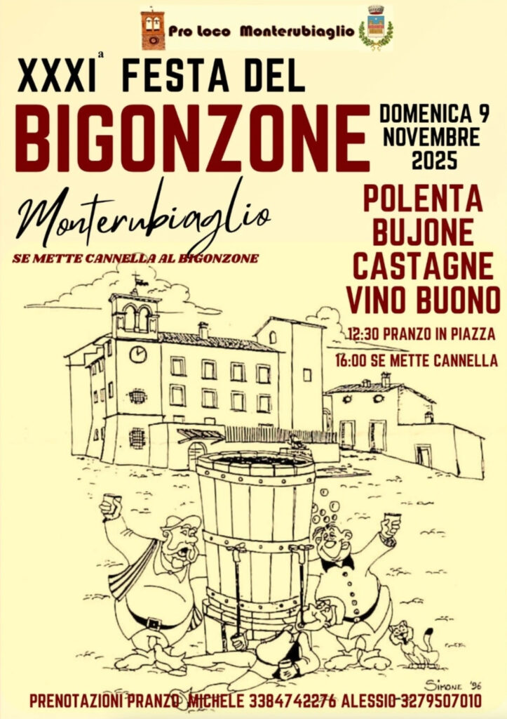 poster festa del bigonzone 2025